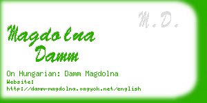 magdolna damm business card